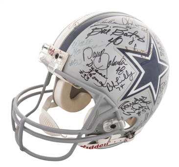Dallas Cowboys Full Sized Helmet with 51 Alumni Signatures